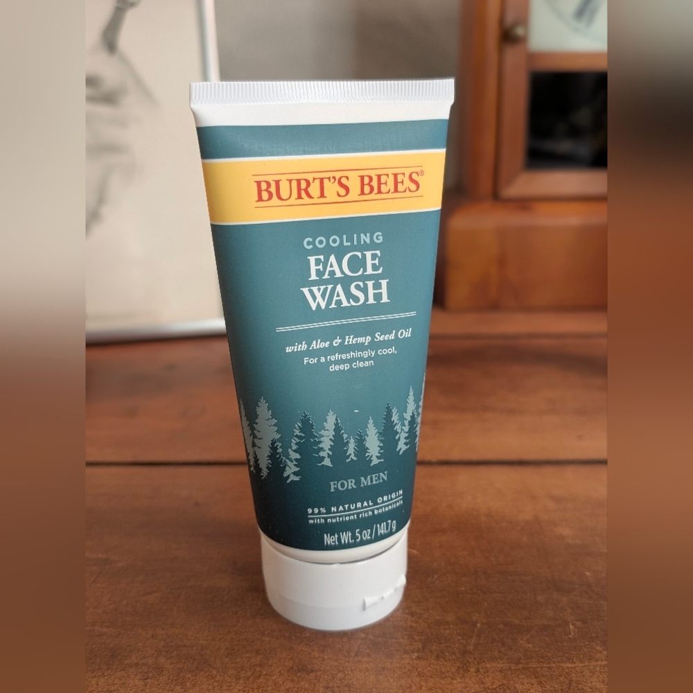 Burt’s Bees Men’s Cleansing Cream with Aloe & Hemp – 6 oz New Sealed